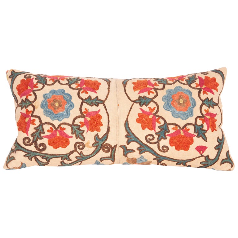 Antique Mini Pillow Case Fashioned from a 19th Century Bukhara Suzani