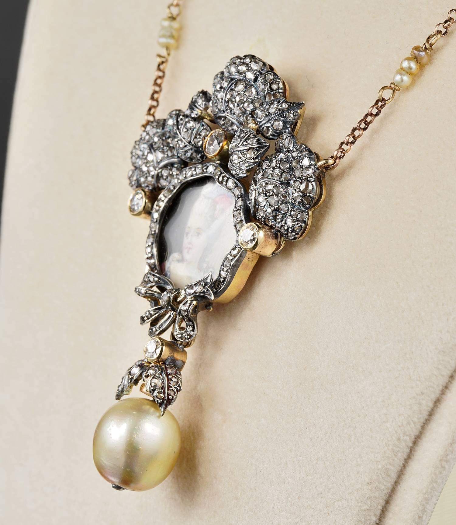 antique basra pearl necklace