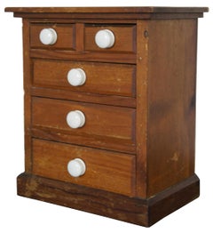 Antique Miniature Doll Furniture Dresser Chest of Drawers