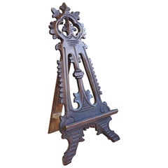Antique Miniature Floor Easel or Artist Display Stand as a Table Picture Frame
