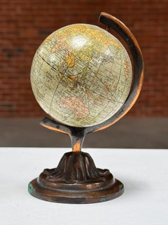 Antique Miniature Globe by Weber Costello Collectible Decor Piece c. 1930s