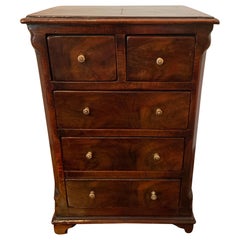Antique Miniature Inlaid Burl Dresser / Salesman Sample
