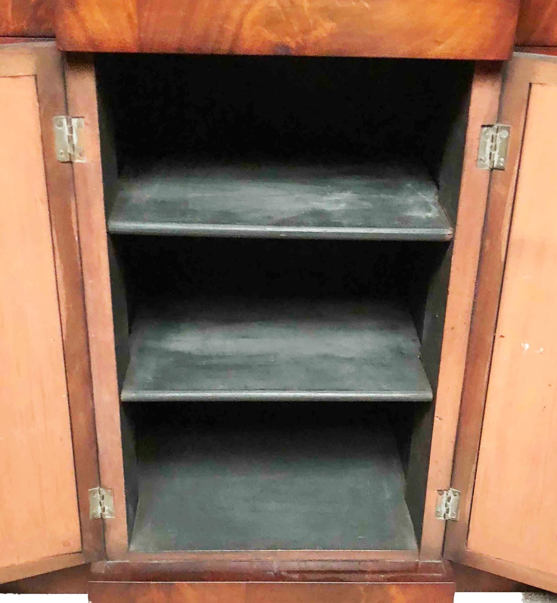 Mid 19th Century English Miniature Mahogany Antique Table Cabinet 1