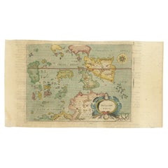 Antique Miniature Map of the Maluku Islands by Lasor a Varea, 1713