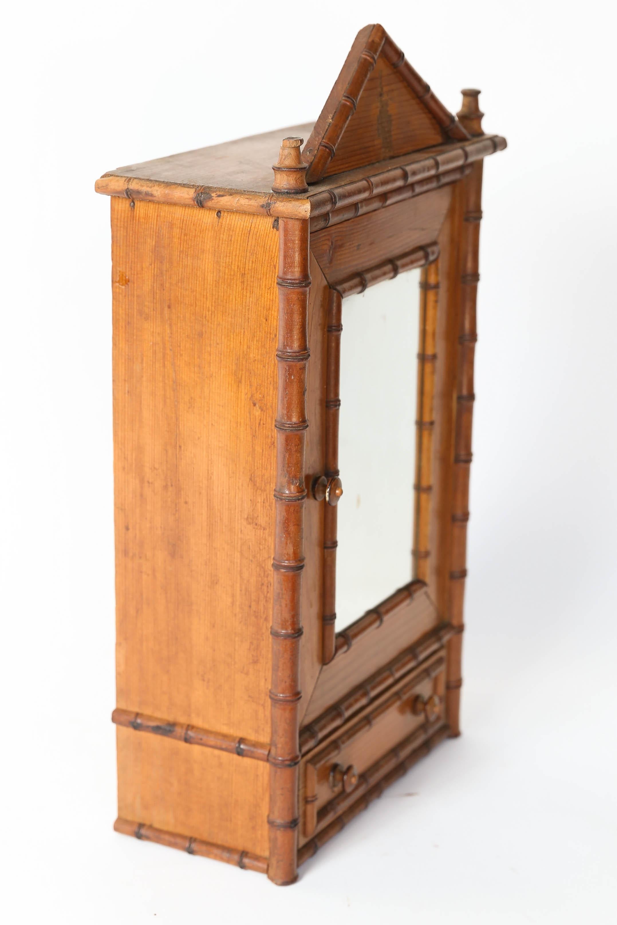 French Antique Miniature Model Armoire