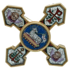 Antique Miniature Mosaic Brooch