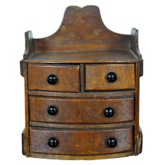 Antique Miniature Oak Salesman Sample Gallery Dresser Dollhouse Chest