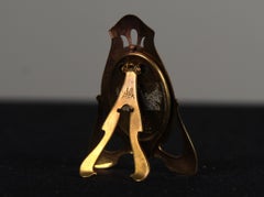 Antique Miniature Picture Frame, France, Art Nouveau, 1910s, 2 x 2 cm