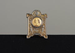 Antique Miniature Picture Frame "No.68", Circa 1900, 1 x 1 cm