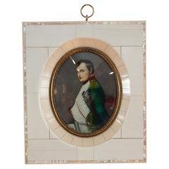 Antique Miniature Portrait of Napoleon Bonaparte