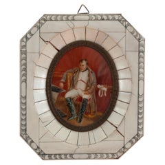 Portrait miniature ancien de Napoléon Ier à Fontainebleau