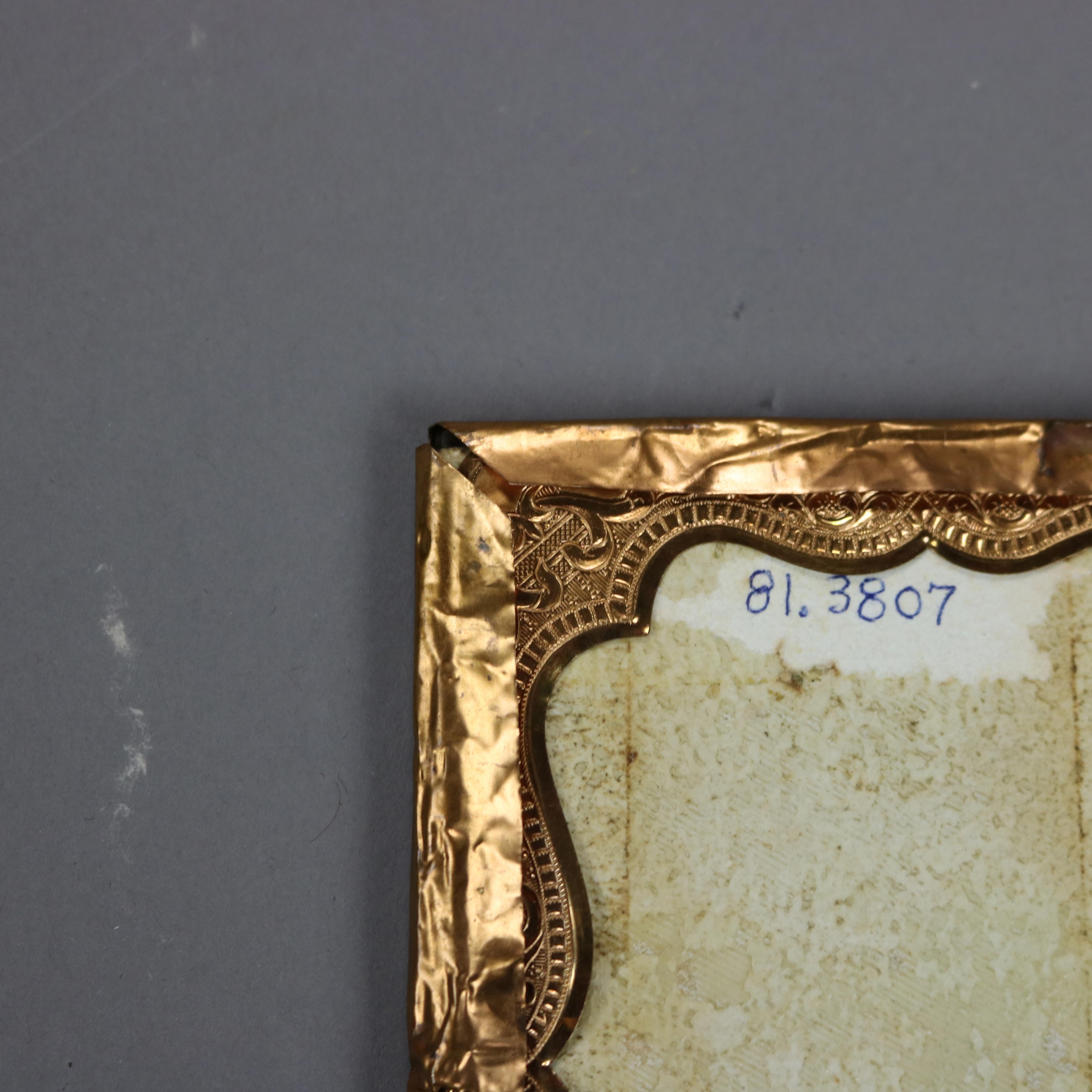 Miniature ancienne de femme & Child, encadrée, 19e siècle en vente 2