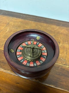 Antique Miniature Roulette Wheel, All Original, Circa 1880