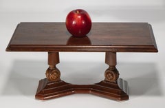 Antique Miniature Salesman Sample Jacobean Style Walnut Table