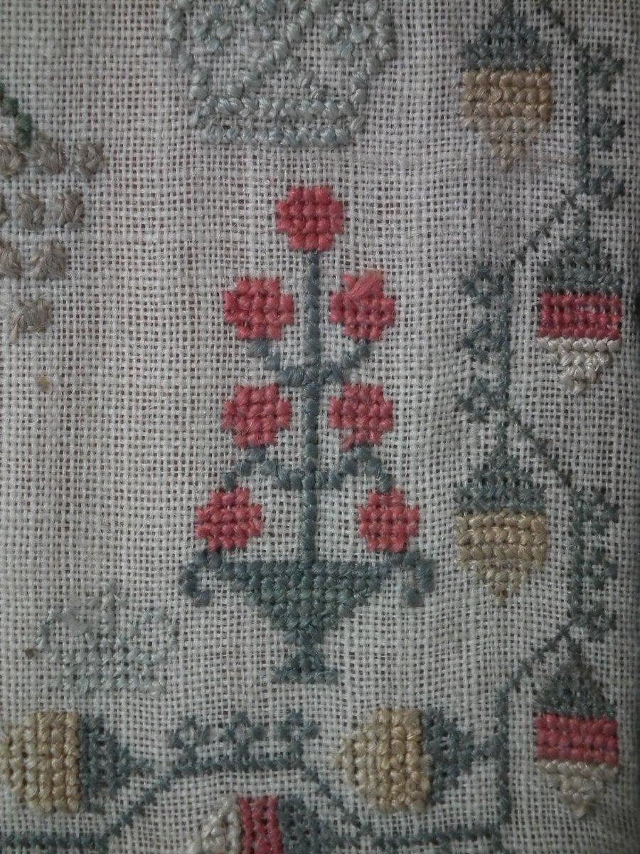 Antique Miniature Sampler, 1795 by Mary Milligain 12