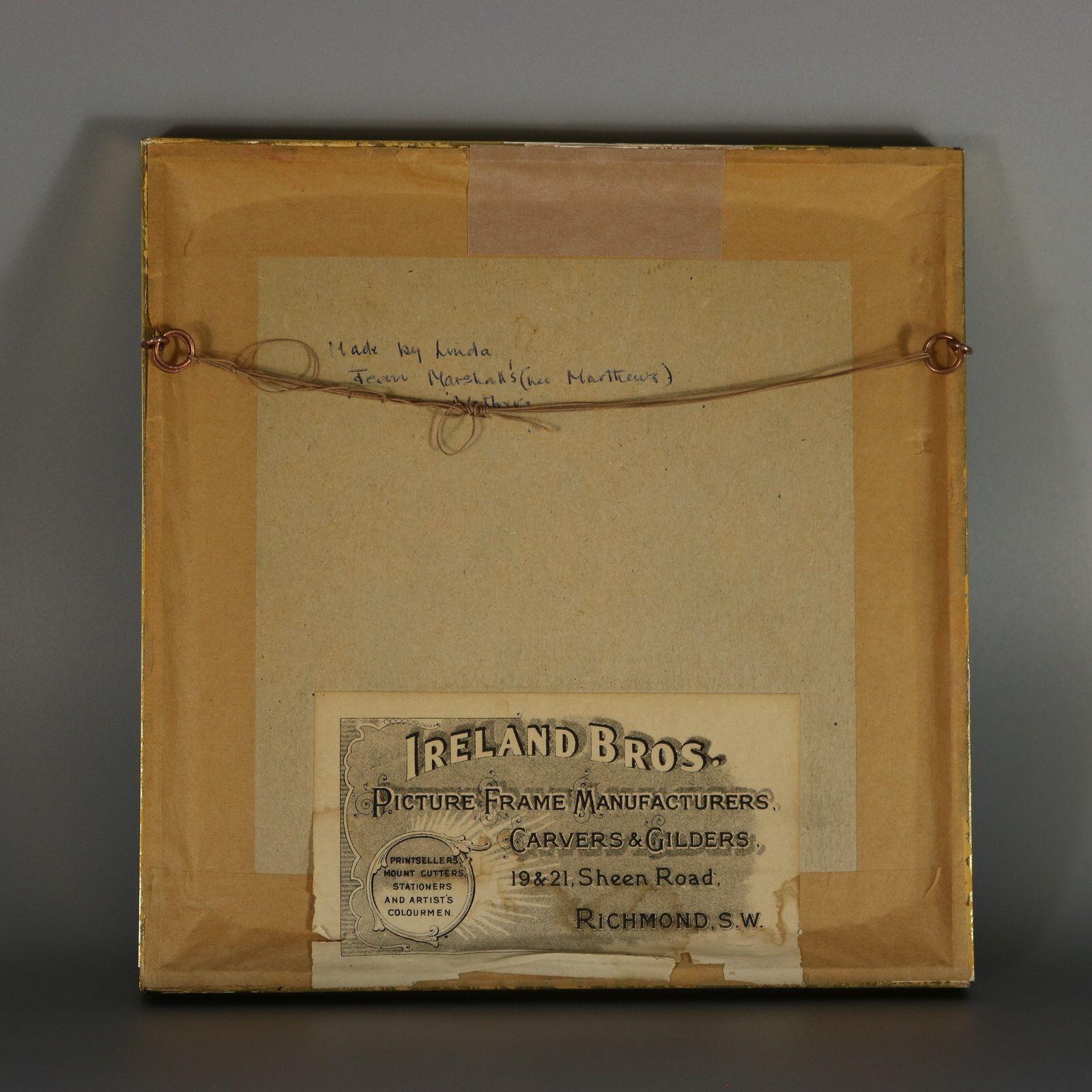 Antique Miniature Sampler with House For Sale 3