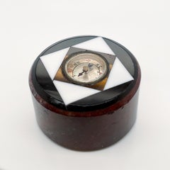 Antique Miniature Specimen Marble or Hard Stone Compass
