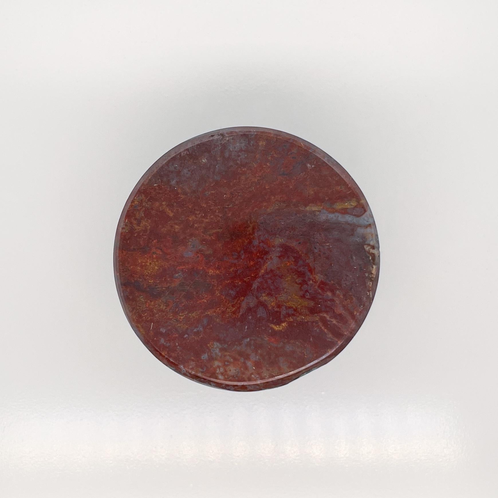 Antike Miniature Probe Marmor oder Hartstein Kompass für Damen oder Herren im Angebot
