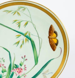 Antique Minton Aesthetic Movement Porcelain Cabinet Plate 19th C