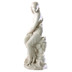 Antique Minton Parian Classical Sculpture “Miranda” Signed C1890