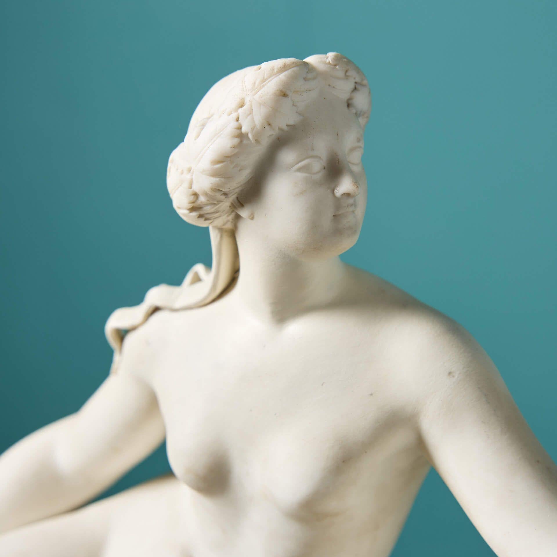Grand Tour Sculpture ancienne en faïence de Minton représentant Ariane et la Panthère par John Bell en vente