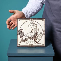 Antique Minton Tile of Classical Musicians by John Moyr Smith