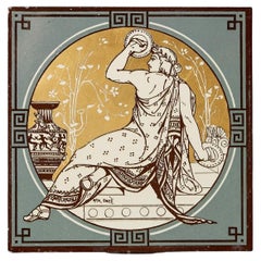 Antique Minton Tile of Classical Musicians by John Moyr Smith