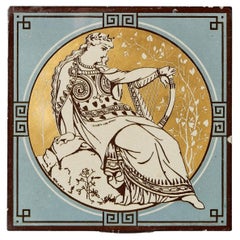 Antique Minton Tile of Classical Musicians by John Moyr Smith