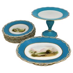 Antique Minton Victorian Porcelain Part Dessert Service