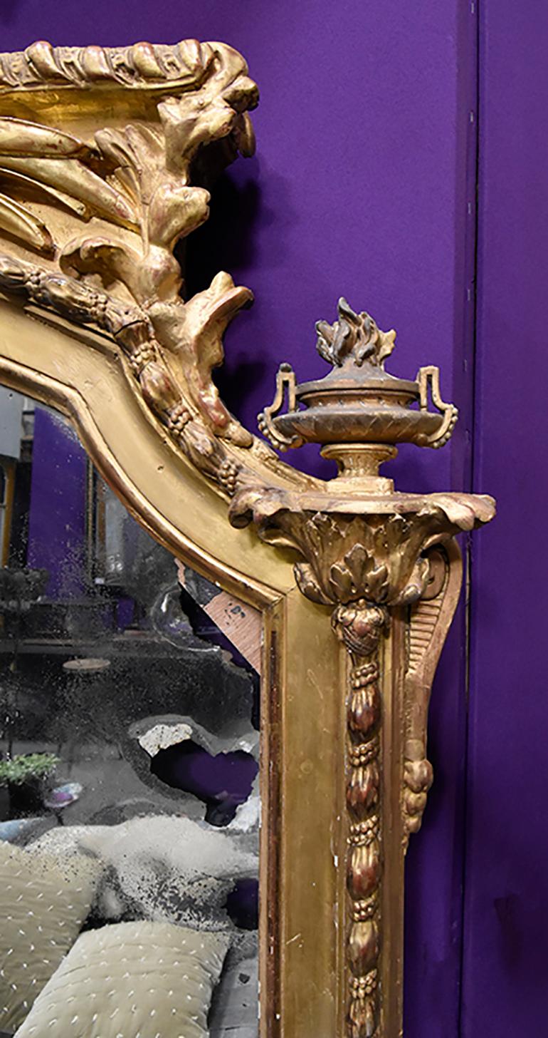 Antiker Spiegel, 19. Jahrhundert im Zustand „Relativ gut“ im Angebot in Udenhout, NL