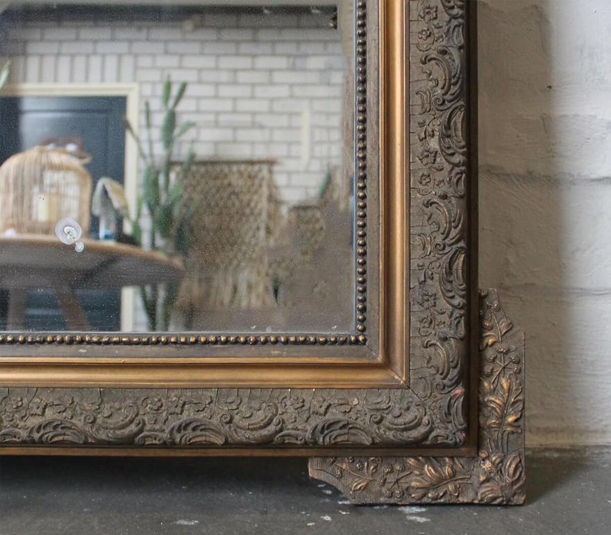 Antique Mirror francese del XIX secolo In condizioni discrete in vendita a Udenhout, NL
