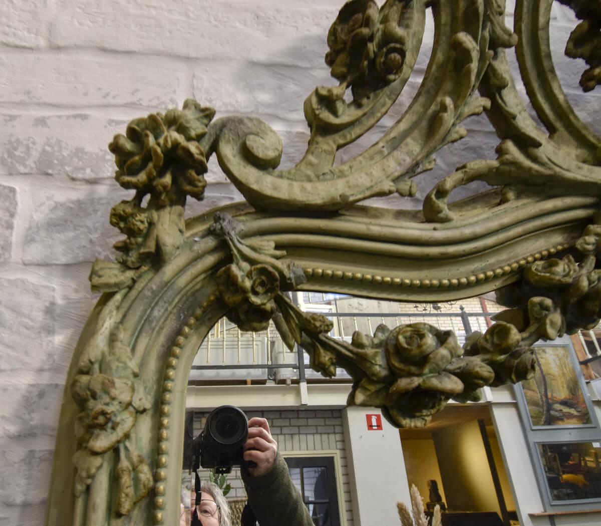 Antique Mirror 19th Century In Fair Condition For Sale In Udenhout, NL
