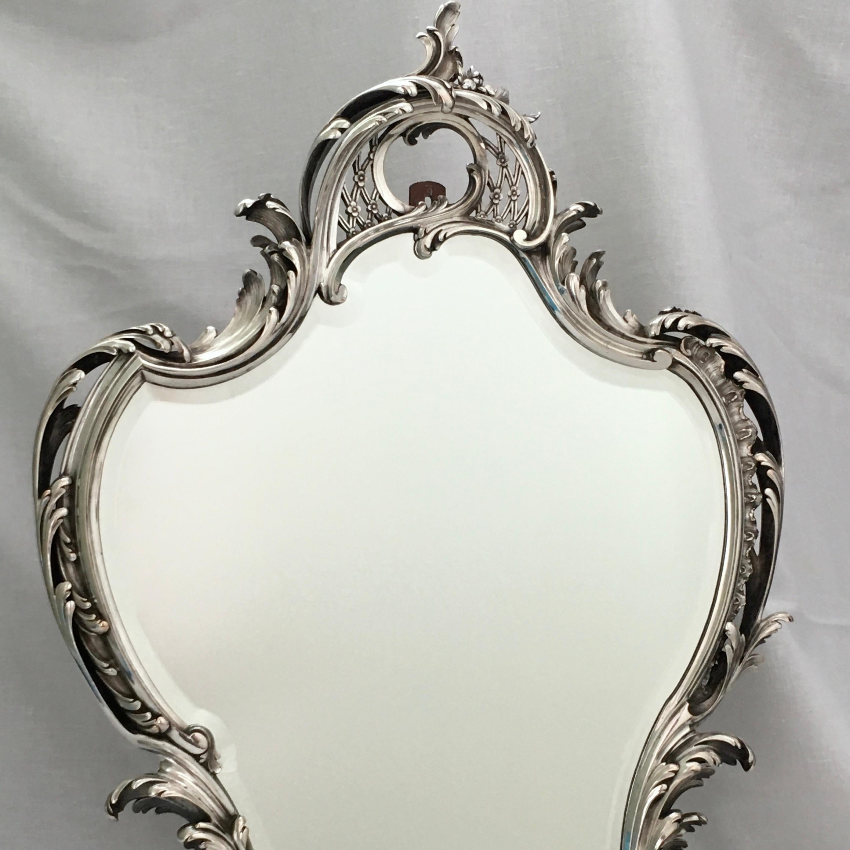 Antique Mirror, A. Aucoc, Paris, Rococo, 1900, documented In Good Condition For Sale In EL Waalre, NL