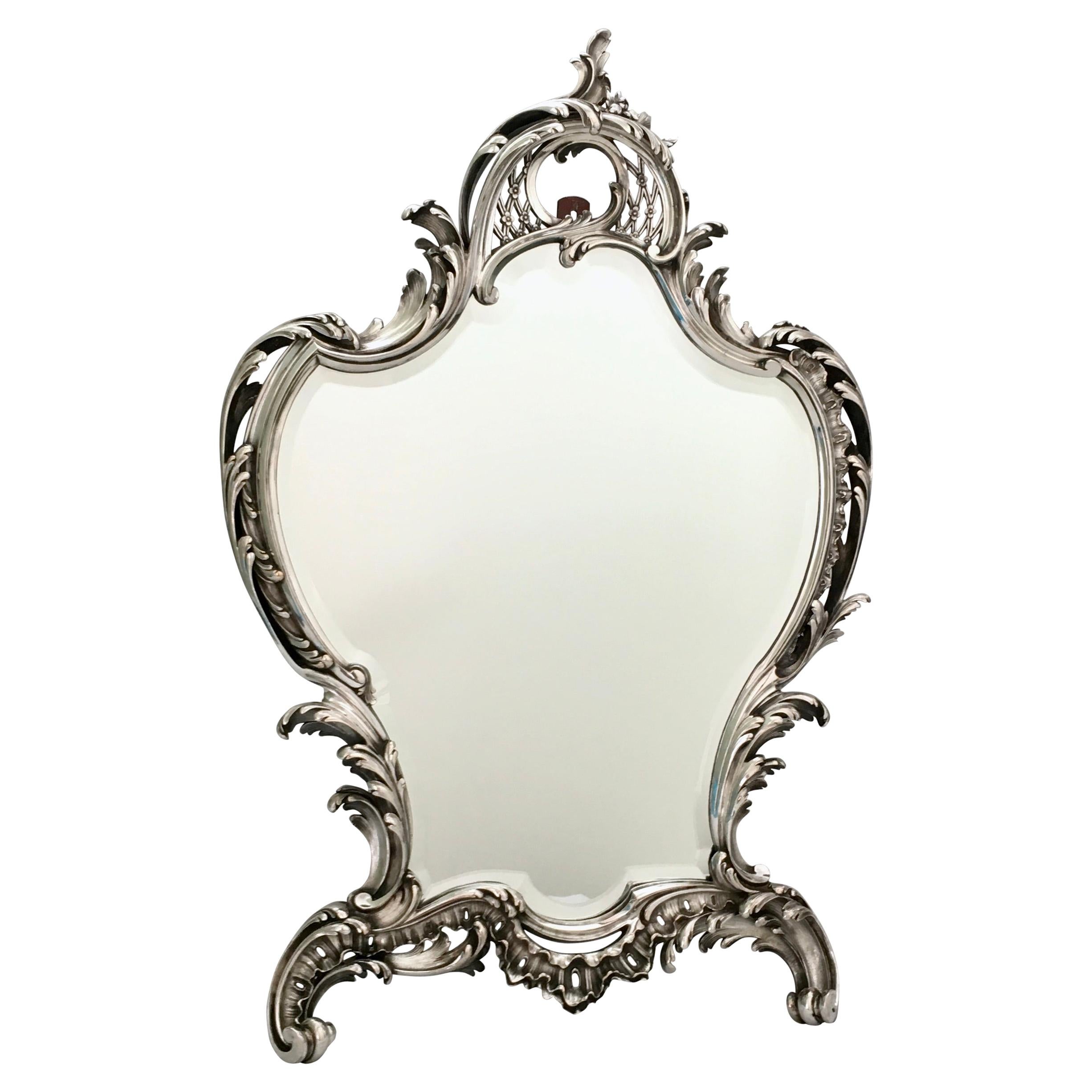 Antique Mirror, A. Aucoc, Paris, Rococo, 1900, documented For Sale