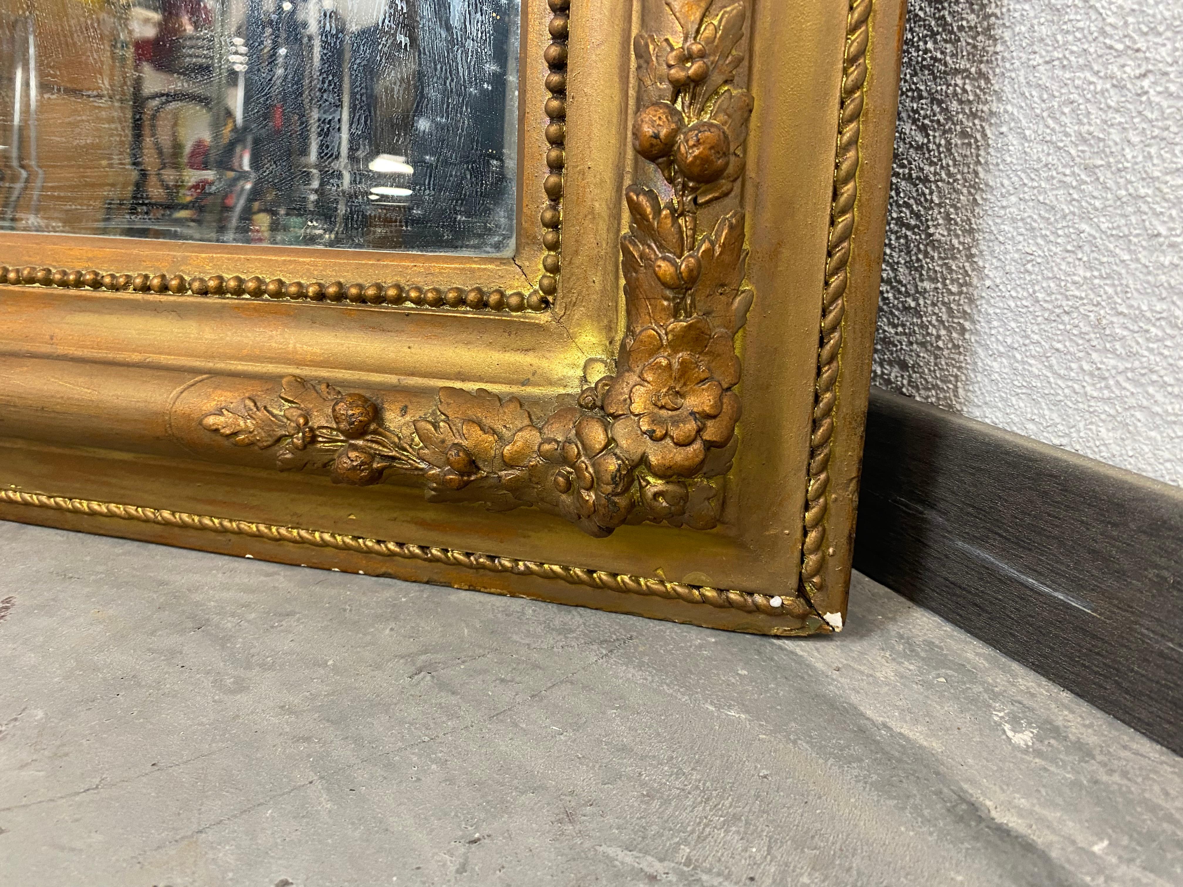 Antique Mirror, circa 1890 In Good Condition For Sale In Banská Štiavnica, SK