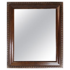 Antique Mirror, Dark Polished Wood, Decorations, 1890