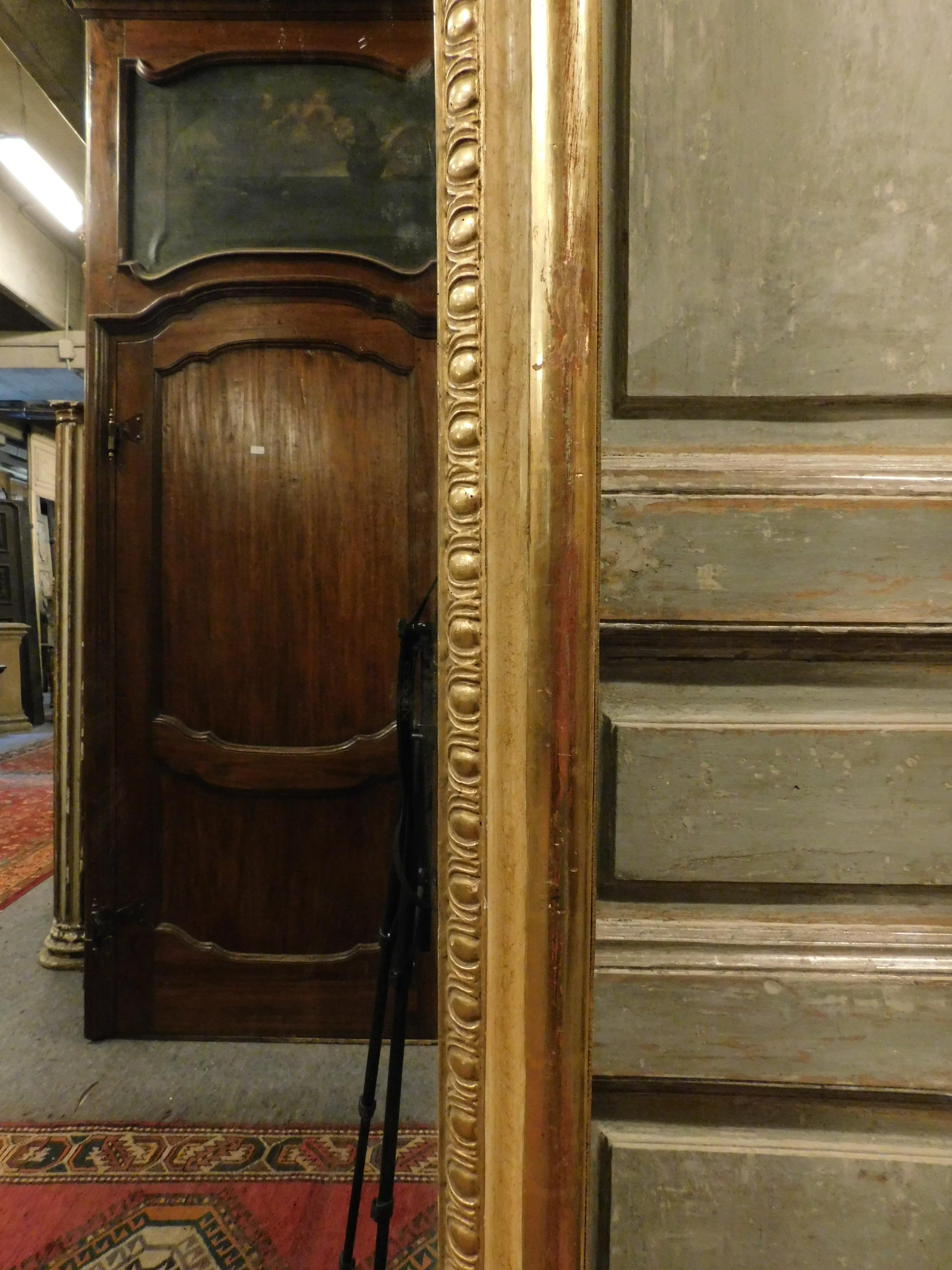 antique gold arch mirror