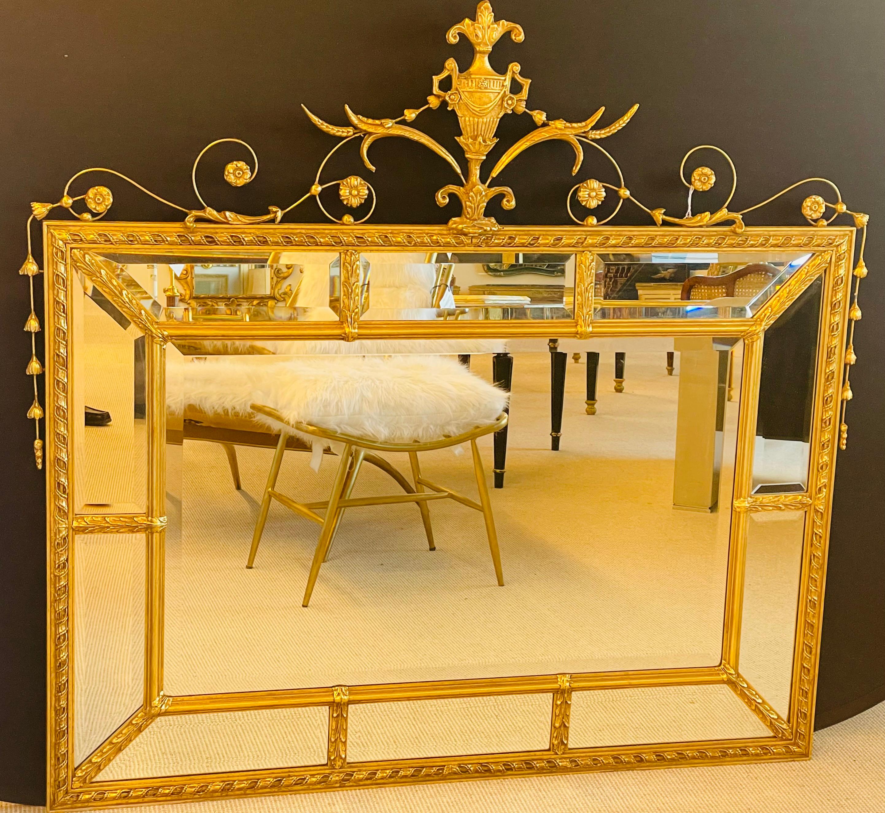 Adams Style Wall, Console or Over the Mantle Mirror For Sale 1