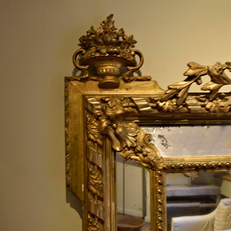 Antique Mirror from the 19th Century In Fair Condition In Udenhout, NL