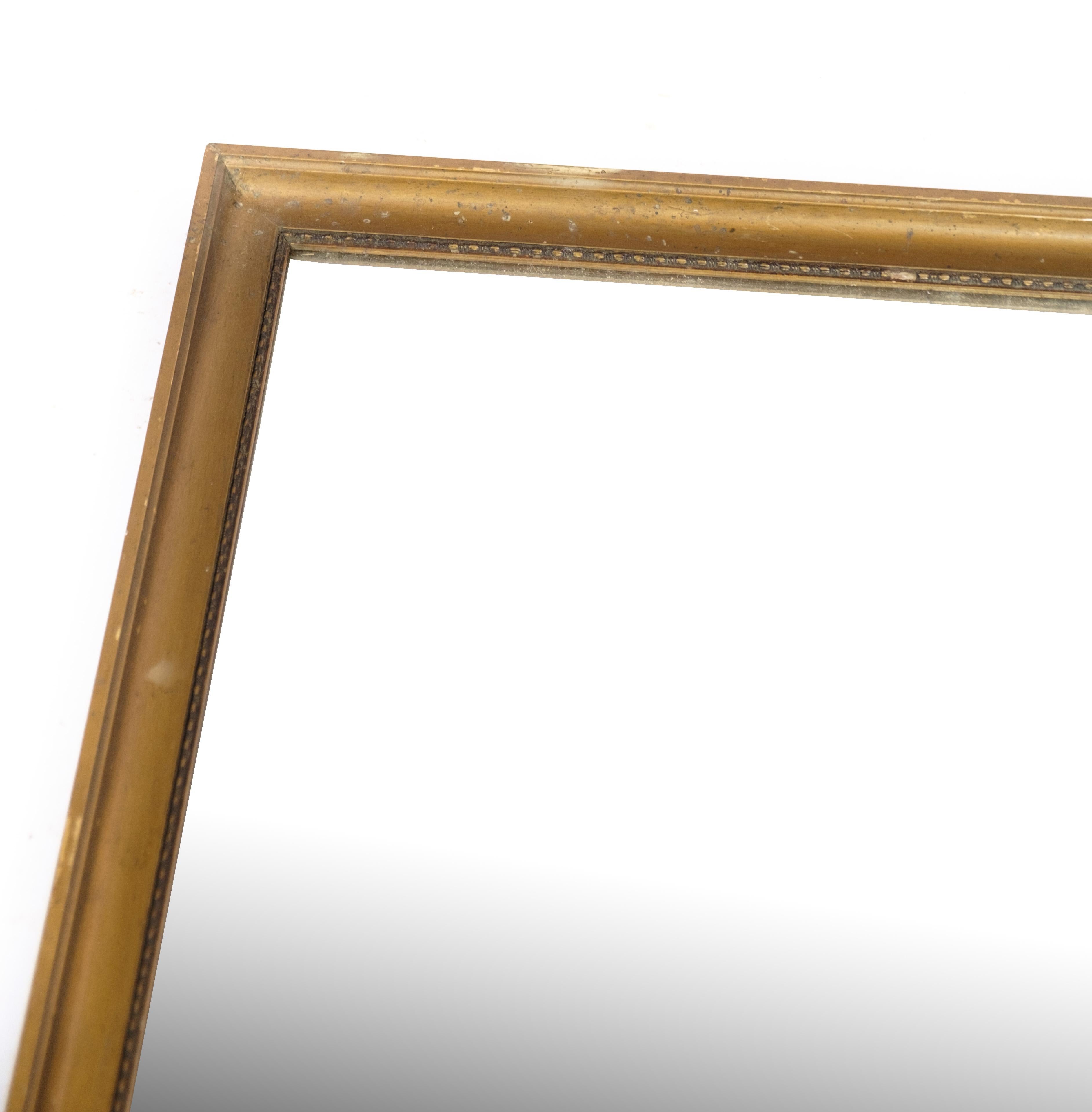 Danish Antique mirror, gilded frame, 1930 For Sale