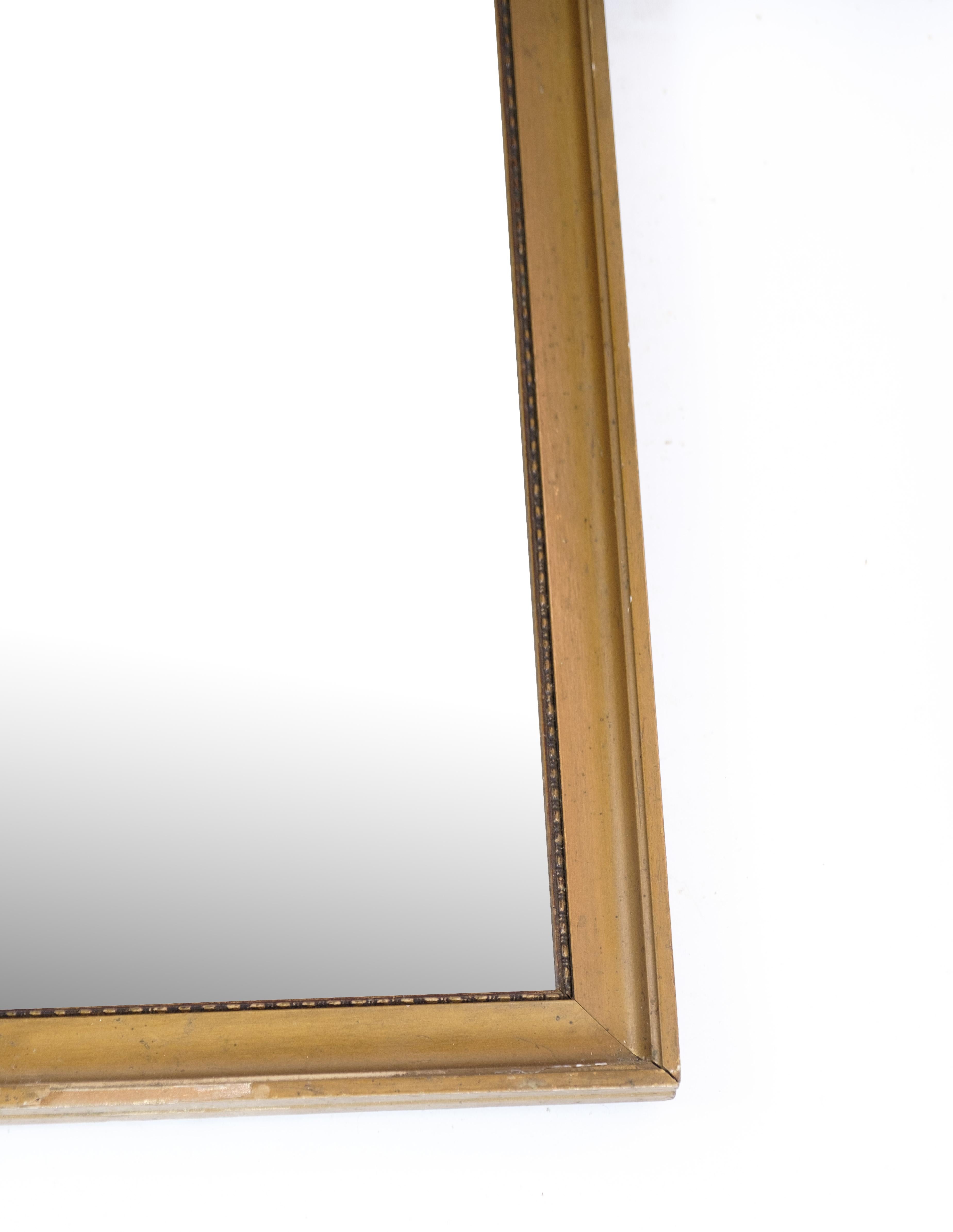 Antique mirror, gilded frame, 1930 In Good Condition For Sale In Lejre, DK