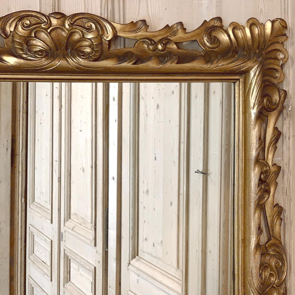 Antique Mirror, Italian Giltwood in Rococo Style 2