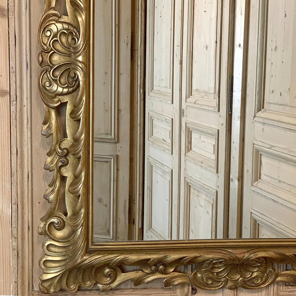Antique Mirror, Italian Giltwood in Rococo Style 4