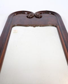 Antique Mirror avec cadre en acajou, Danemark des années 1840