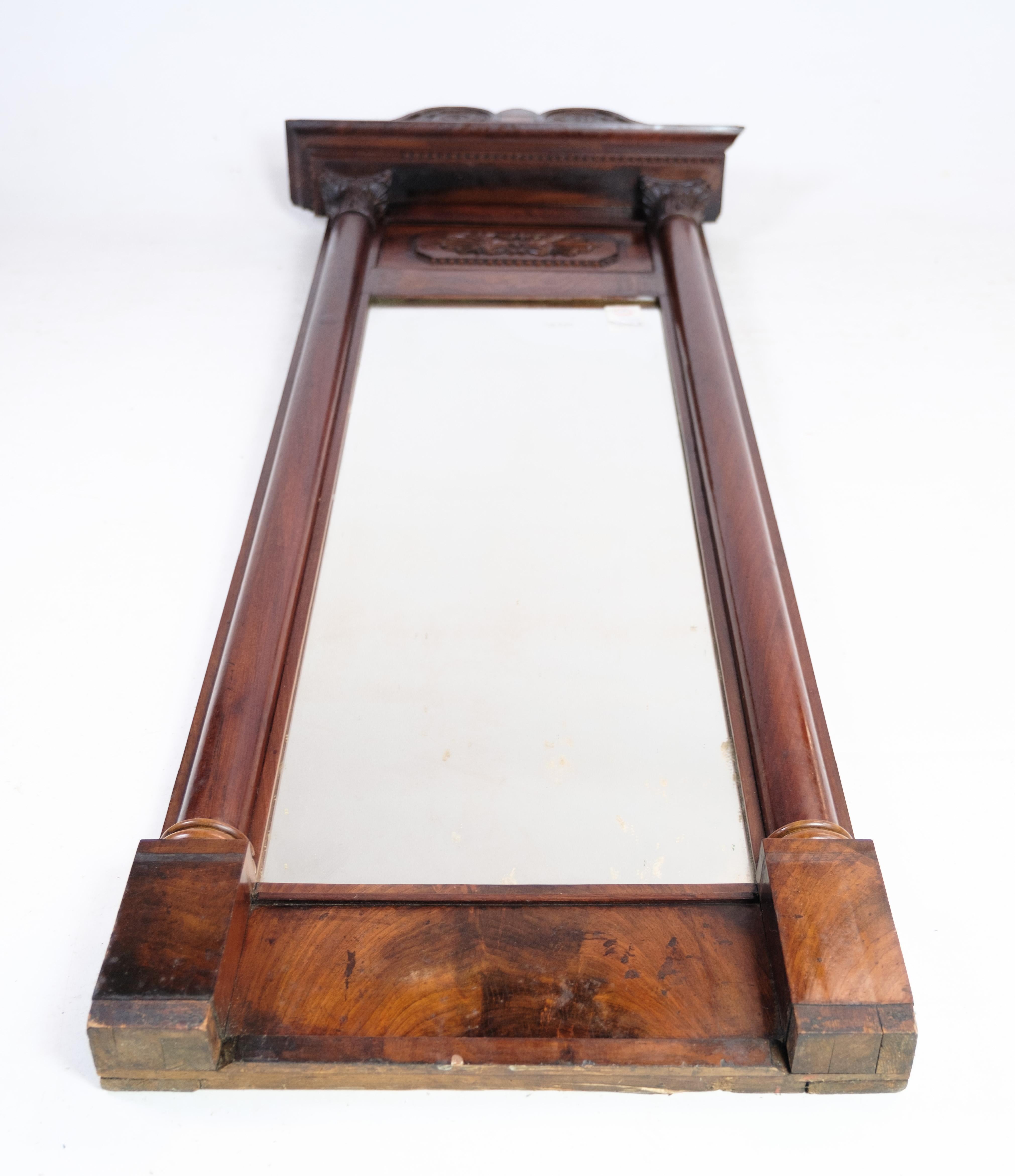 Antique Mirror, Mahogany, Late Empire, 1840 en vente 6