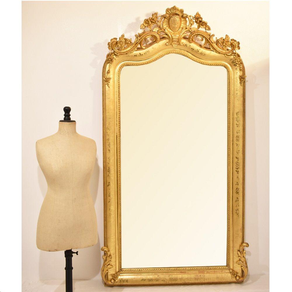 gold frame mirror