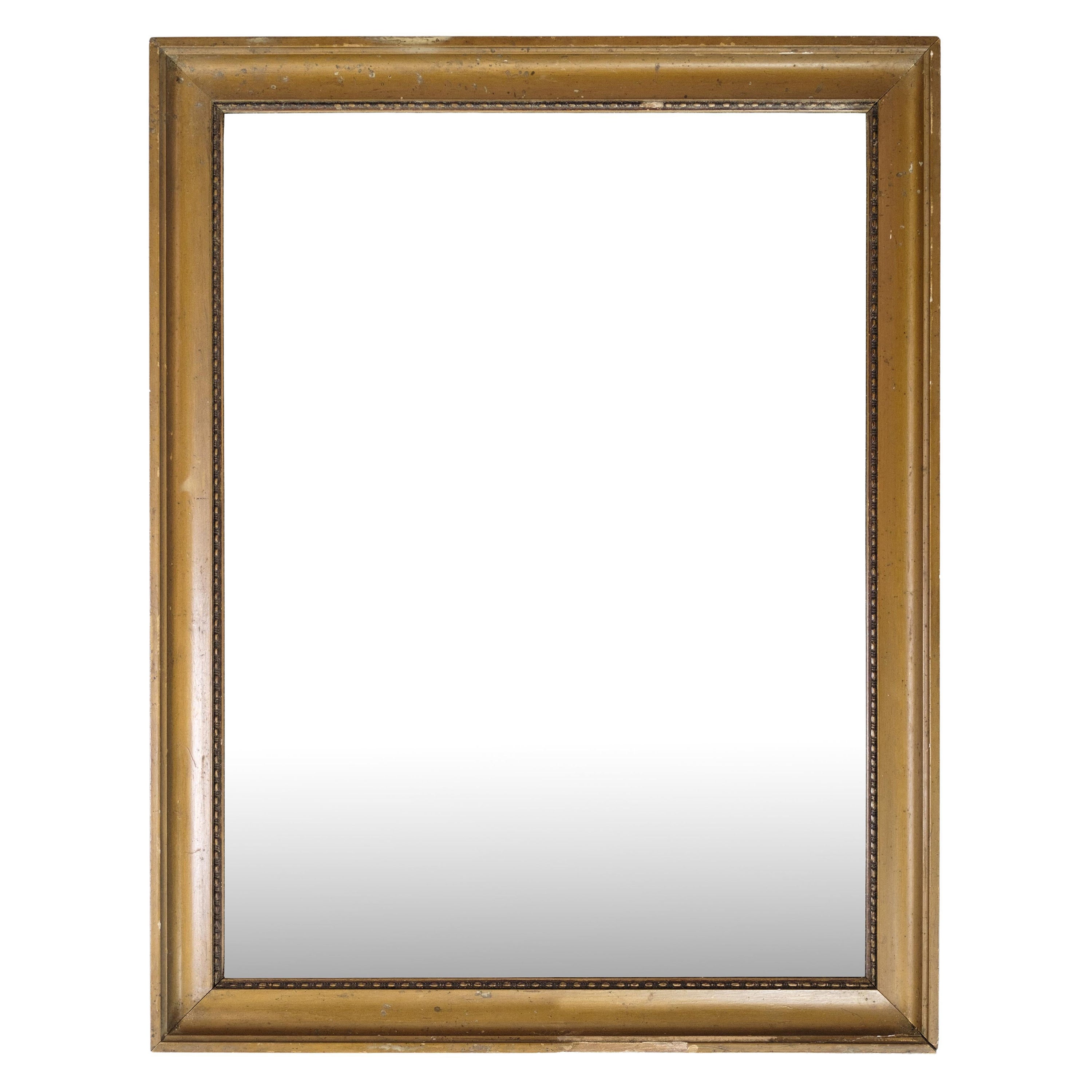Antique Mirror con cornice dorata degli anni '30