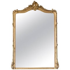 Antique Mirror with Shell and Leaf Motif, 1880
