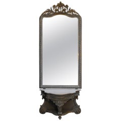 Antique Mirror with Table