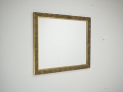Antique Mirror with Wood Frame